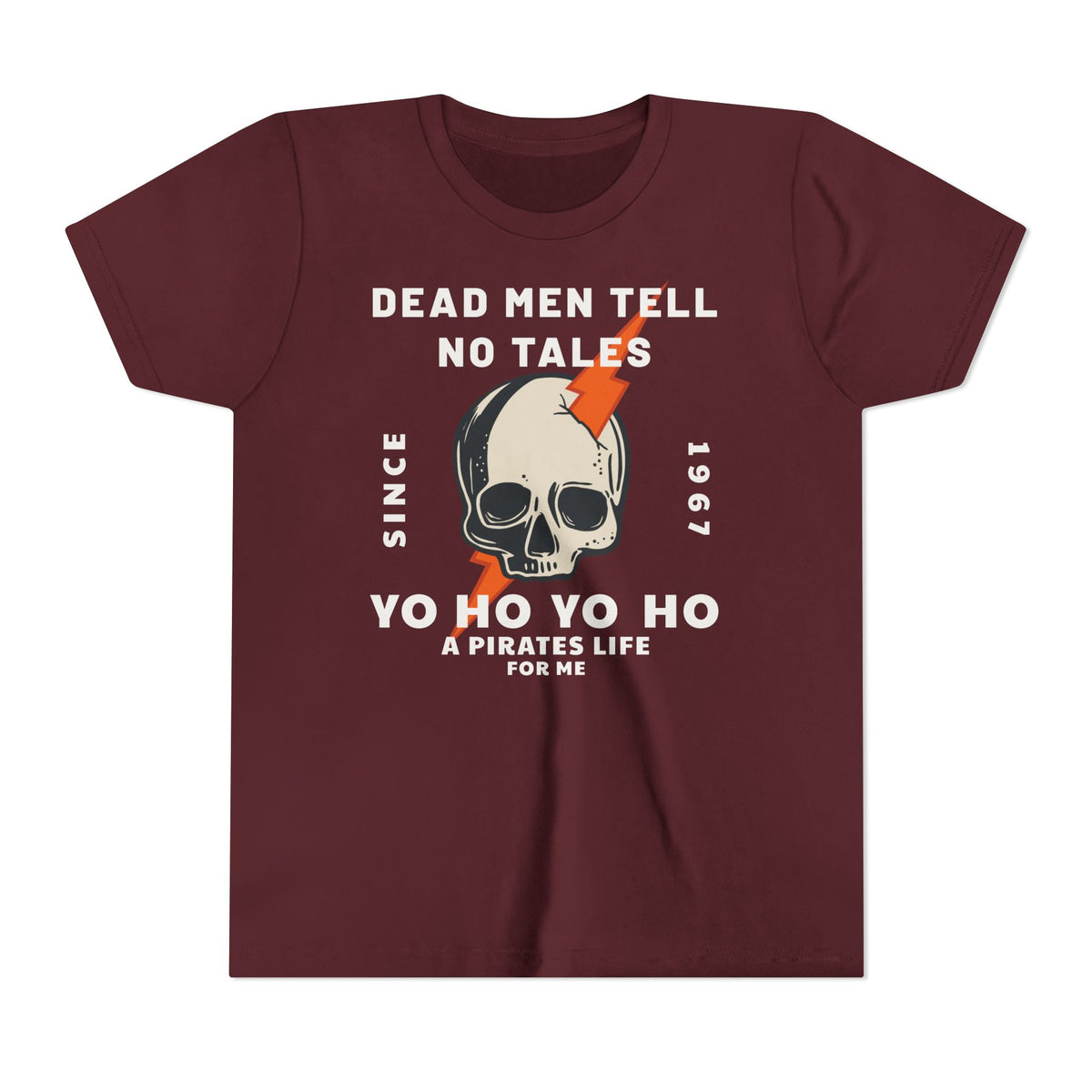 Dead Men Tell No Tales Bella Canvas Youth Short Sleeve Tee