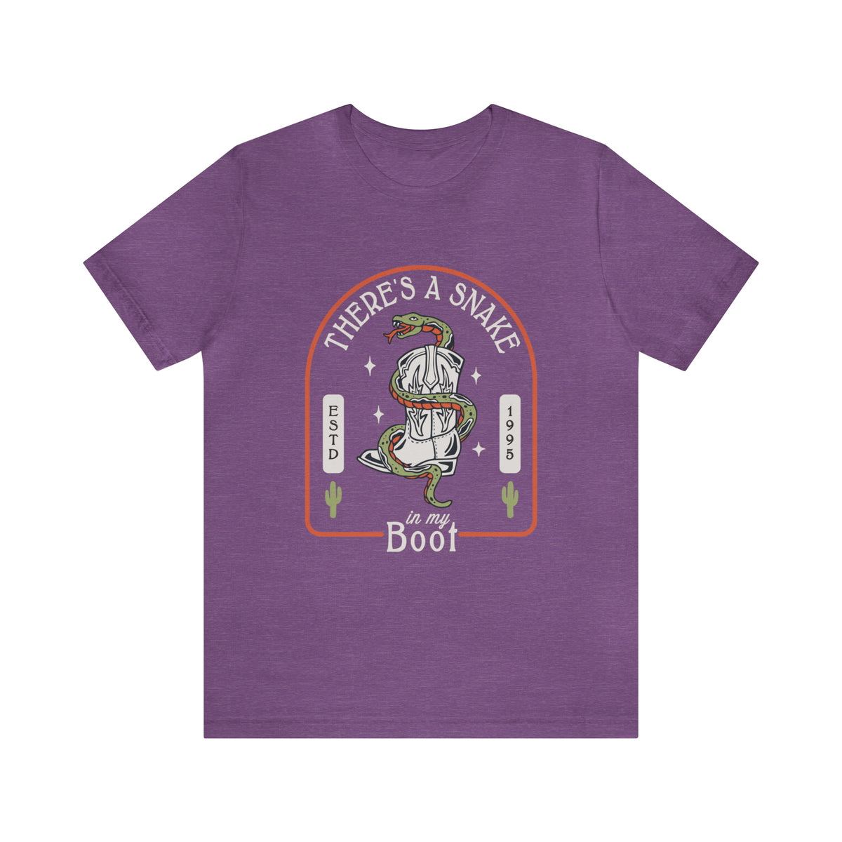 There's A Snake In My Boot Bella Canvas Unisex Jersey Short Sleeve Tee