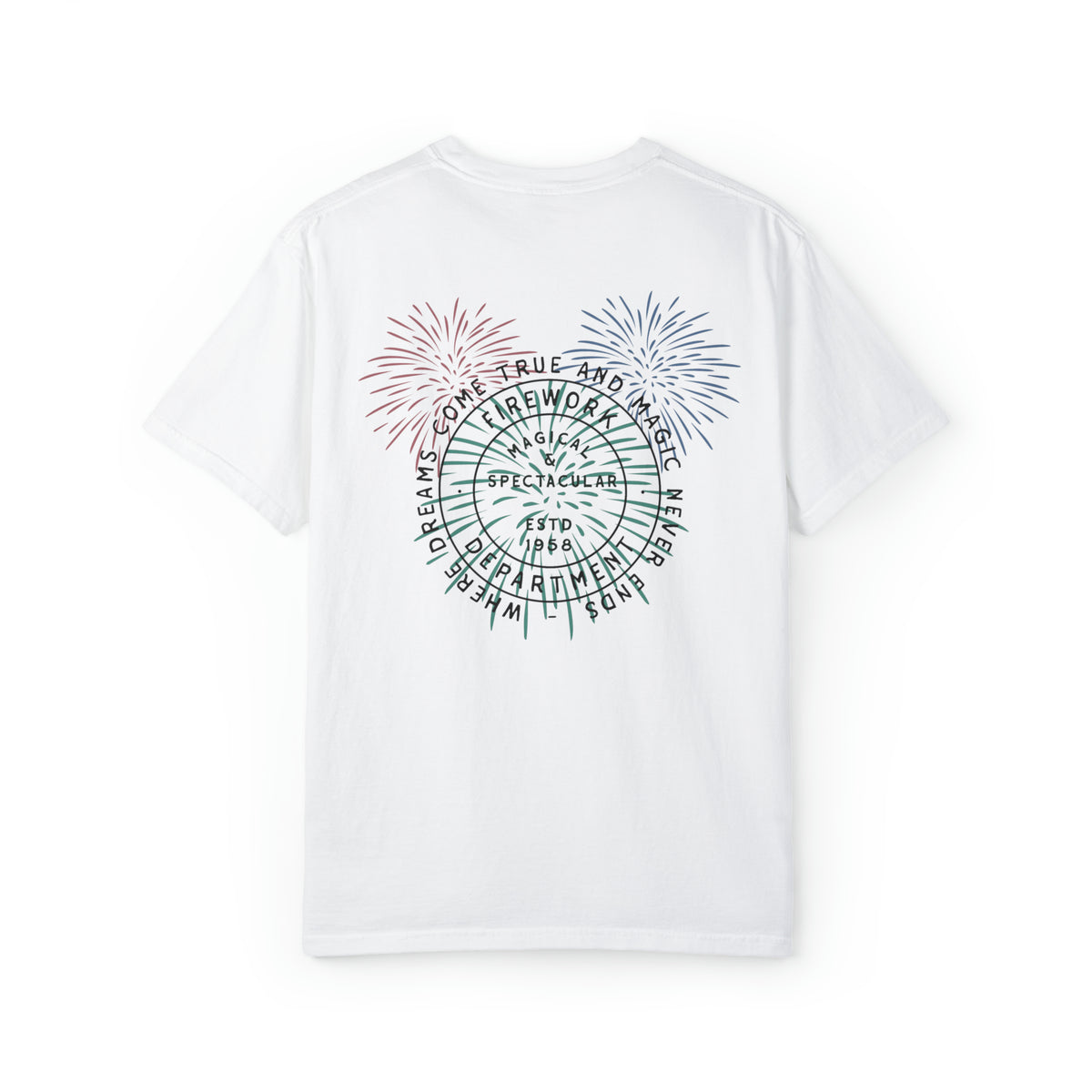 Firework Department Comfort Colors Unisex Garment-Dyed T-shirt