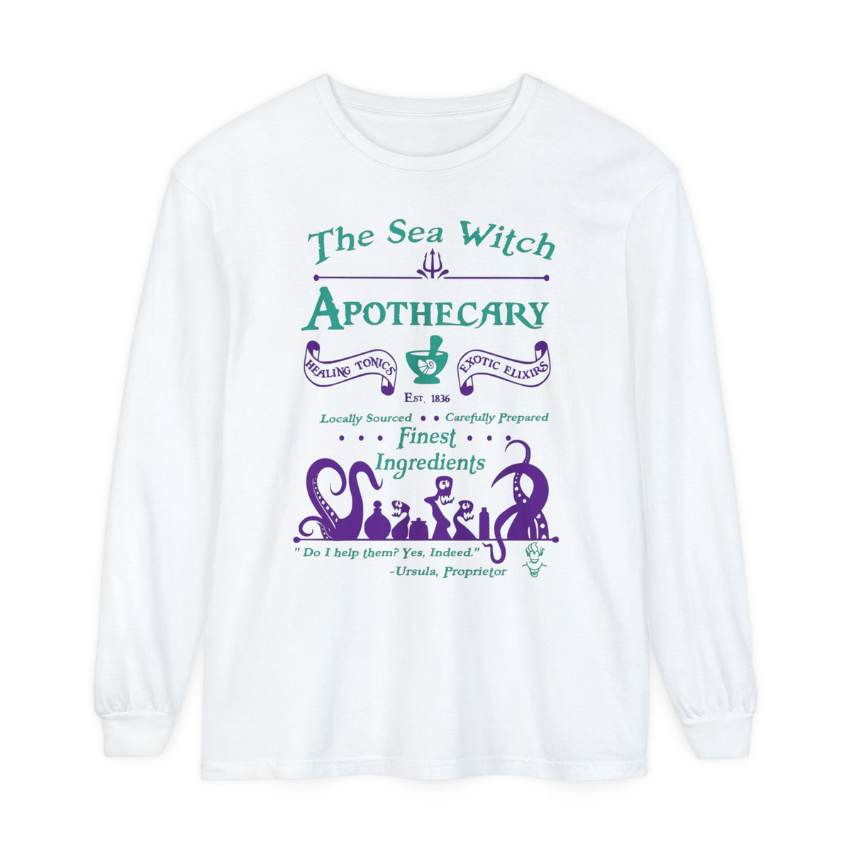 Sea Witch Apothecary Comfort Colors Unisex Garment-dyed Long Sleeve T-Shirt