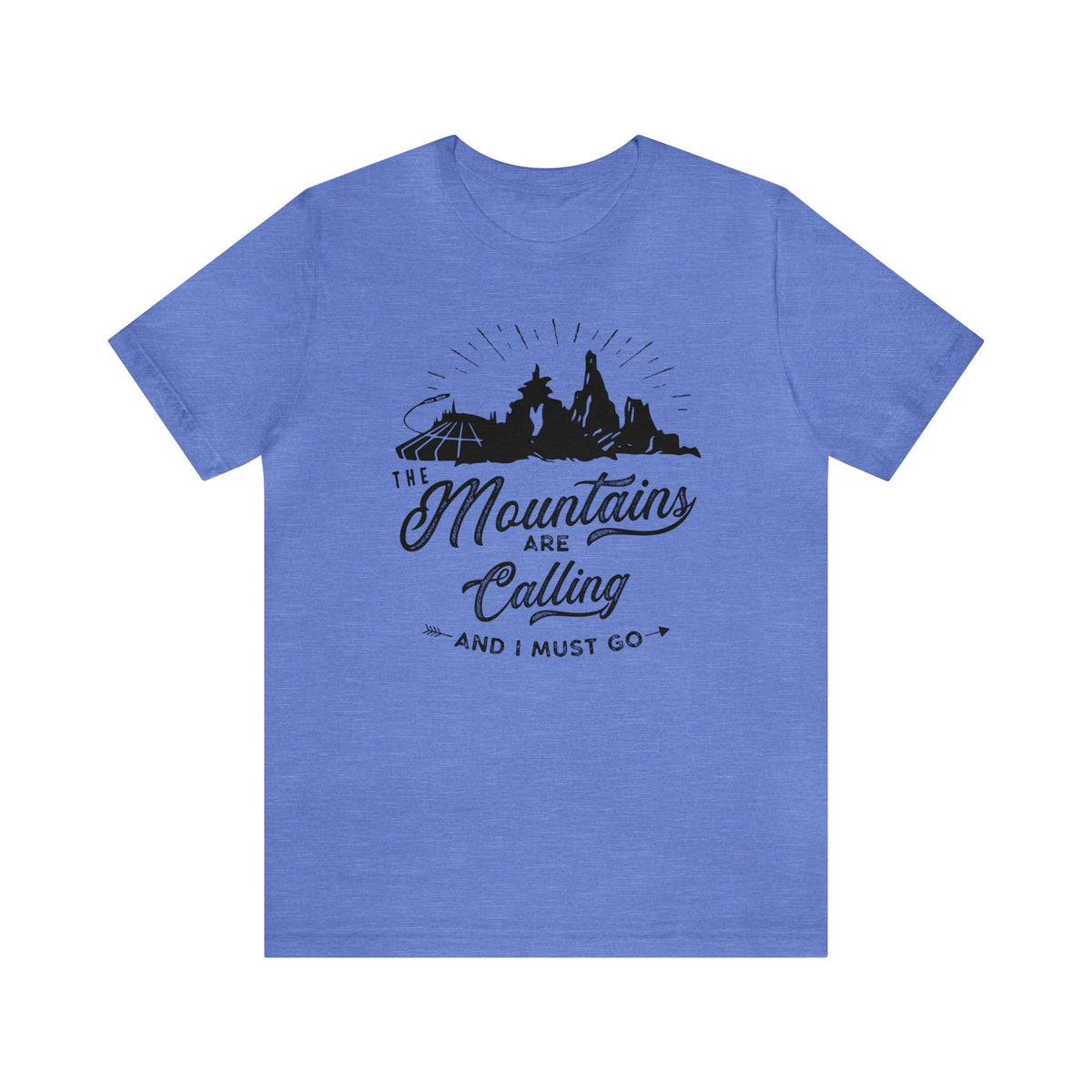 The Mountains Are Calling Bella Canvas Unisex Jersey Short Sleeve Tee
