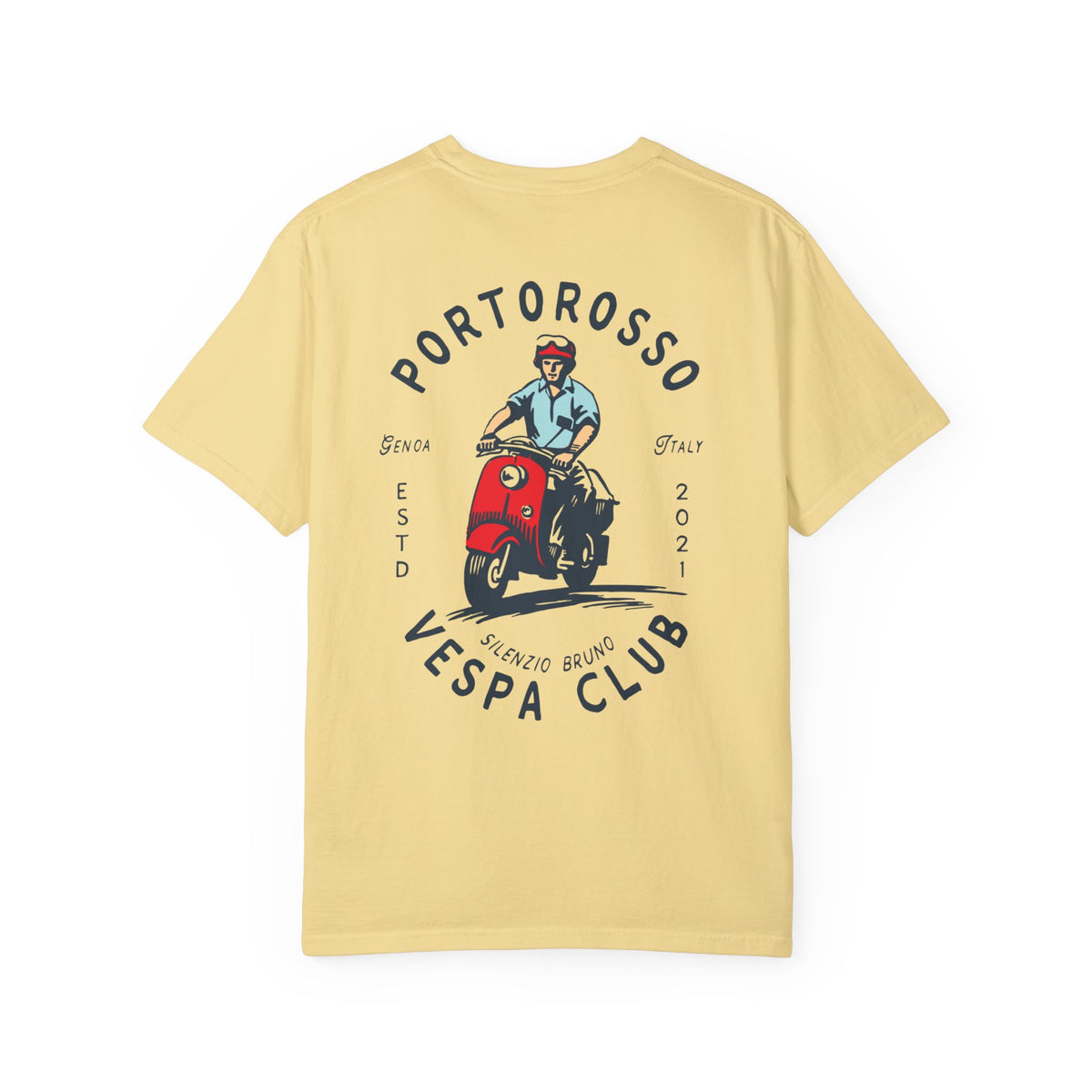 Portorosso Vespa Club Comfort Colors Unisex Garment-Dyed T-shirt