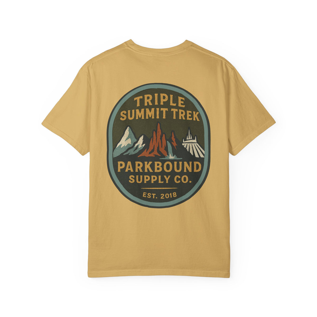 Triple Summit Trek Comfort Colors Unisex Garment-Dyed T-shirt
