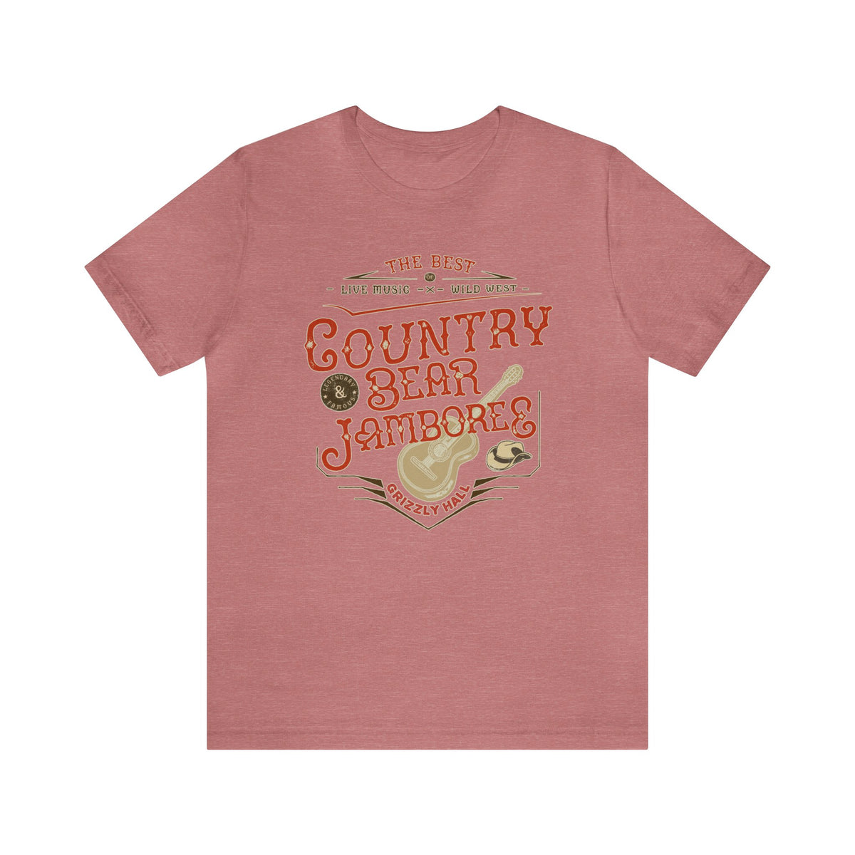 Country Bear Jamboree Bella Canvas Unisex Jersey Short Sleeve Tee