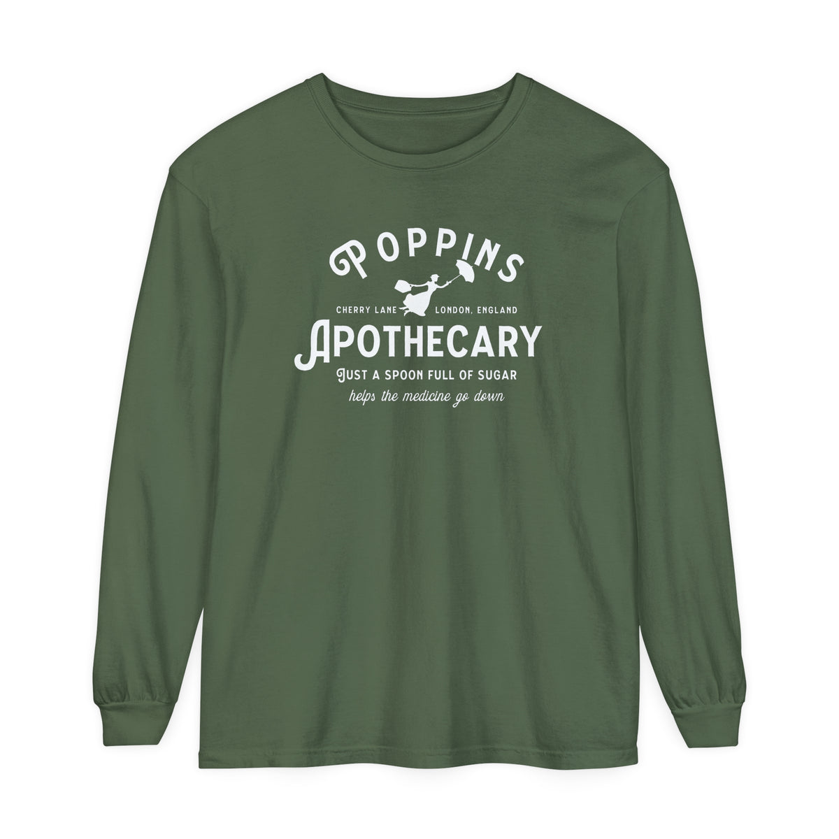 Poppins Apothecary Comfort Colors Unisex Garment-dyed Long Sleeve T-Shirt