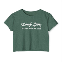 Long Live All The Magic We Made Women's Festival Crop Top