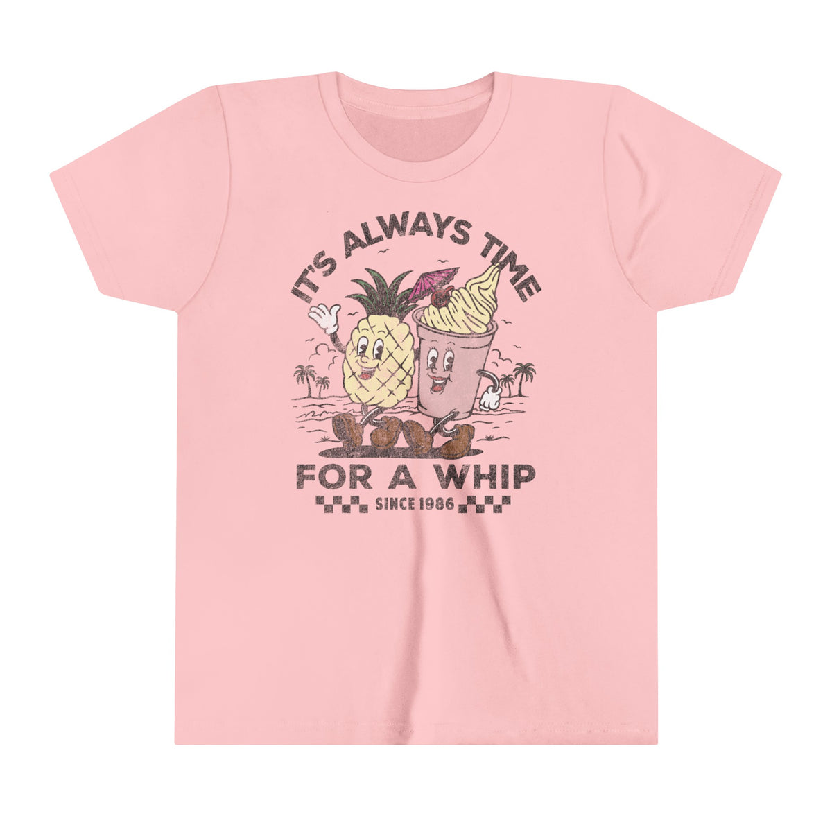 It's Always Time For A Whip Bella Canvas Youth Short Sleeve Tee