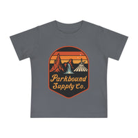 Triple Mountain Badge Bella Canvas Baby Short Sleeve T-Shirt