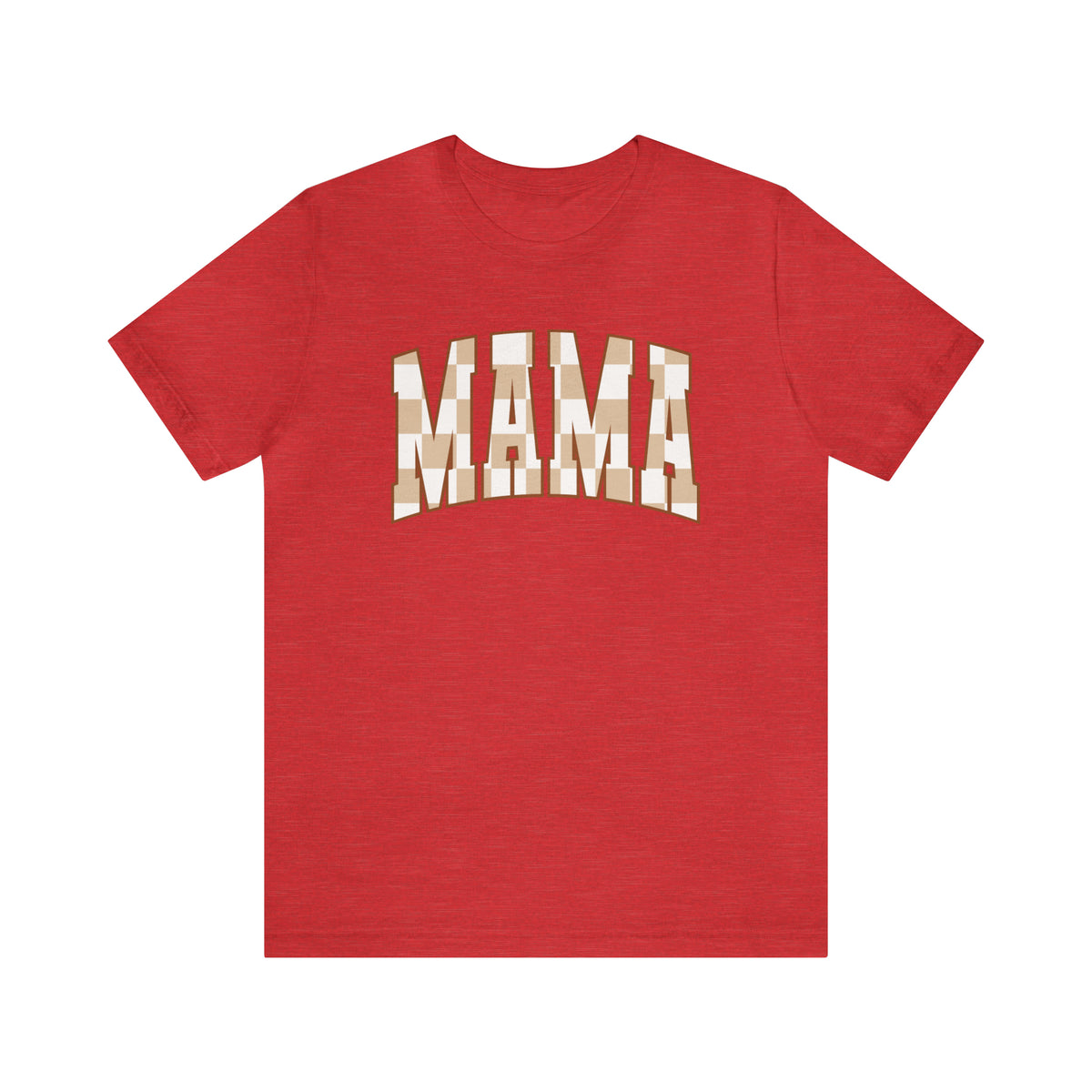 Checkered Mama Bella Canvas Unisex Jersey Short Sleeve Tee