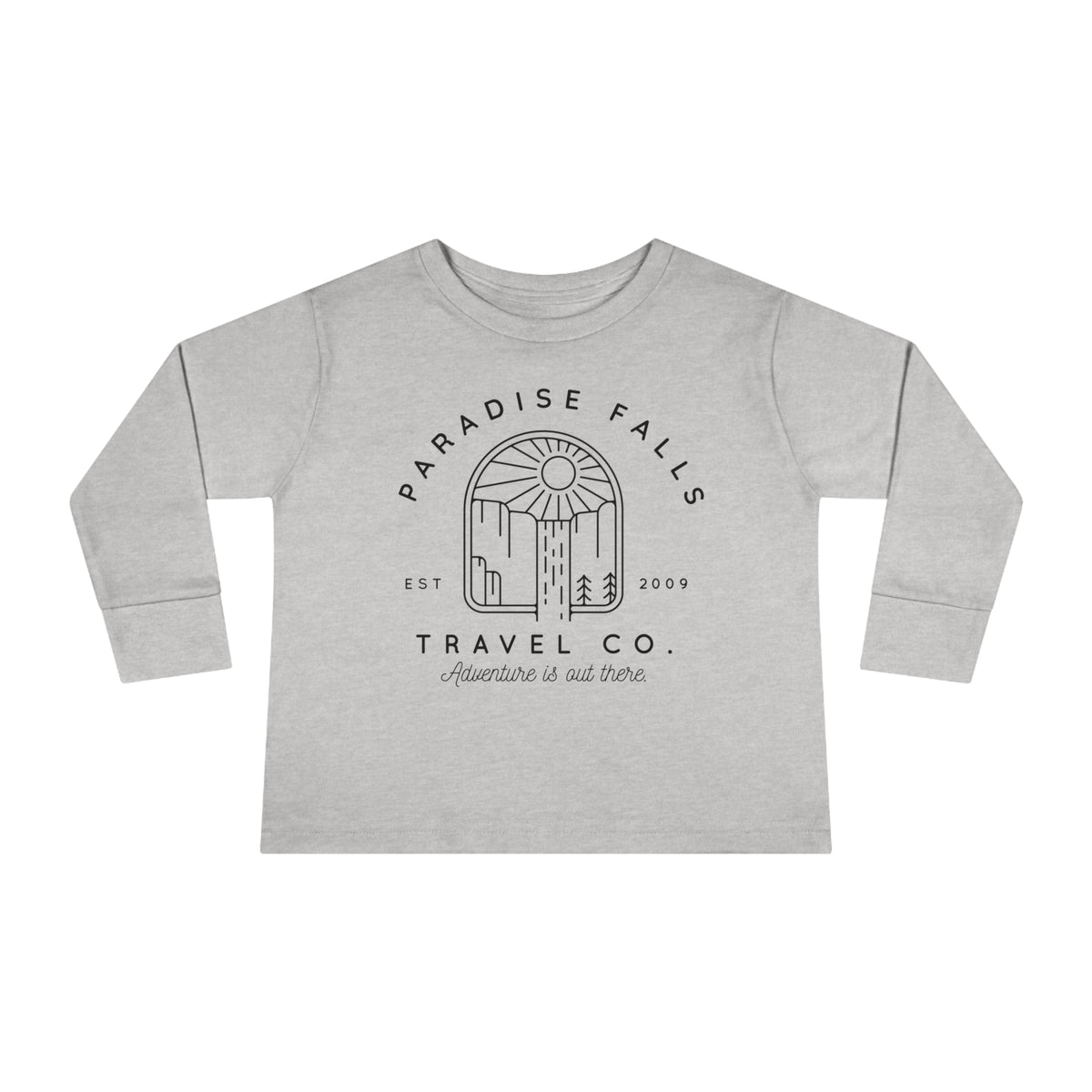 Paradise Falls Vacation Co. Rabbit Skins Toddler Long Sleeve Tee