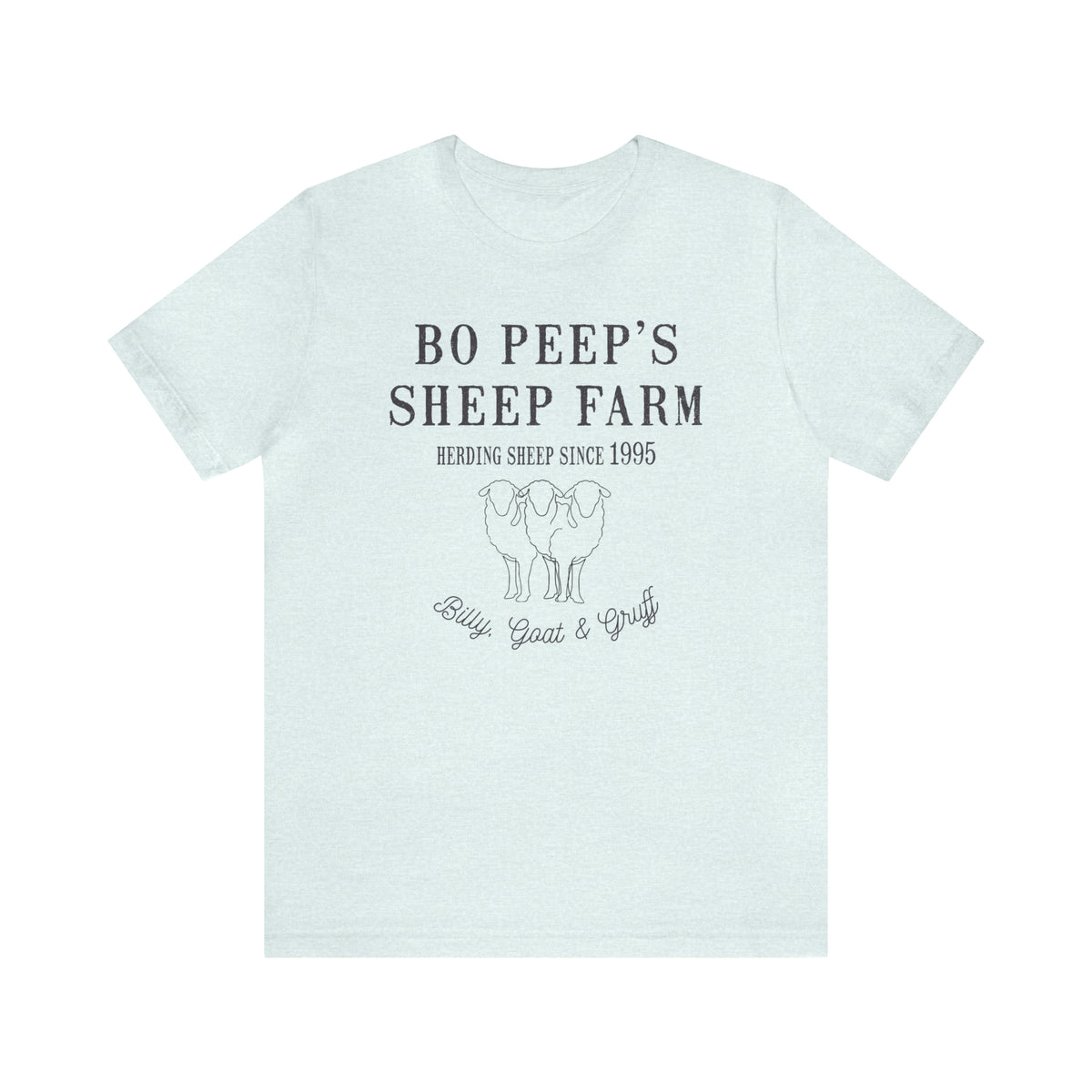 Bo Peep's Sheep Farm Bella Canvas Unisex Jersey Short Sleeve Tee