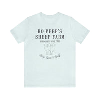 Bo Peep's Sheep Farm Bella Canvas Unisex Jersey Short Sleeve Tee