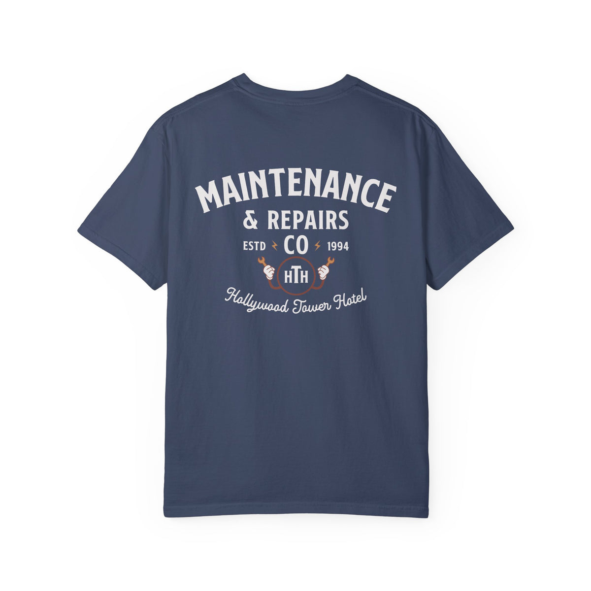 Hollywood Tower Hotel Maintenance & Repairs Comfort Colors Unisex Garment-Dyed T-shirt