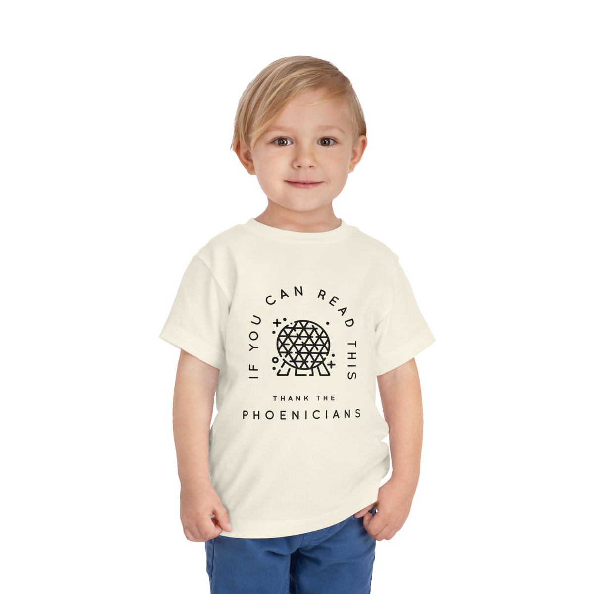 If You Can Read This Thank The Phoenicians Bella Canvas Toddler Short Sleeve Tee