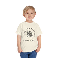 If You Can Read This Thank The Phoenicians Bella Canvas Toddler Short Sleeve Tee