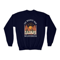 The Wildest Ride In The Wilderness Gildan Youth Crewneck Sweatshirt