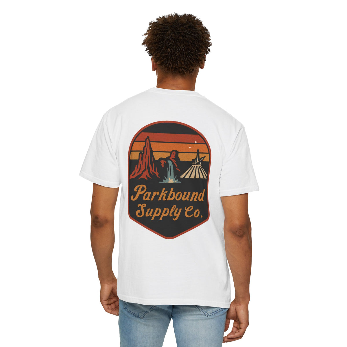 The Triple Mountain Badge — Parkbound Supply Co. Comfort Colors Unisex Garment-Dyed T-shirt