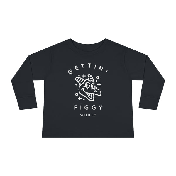 Gettin' Figgy With It Rabbit Skins Toddler Long Sleeve Tee