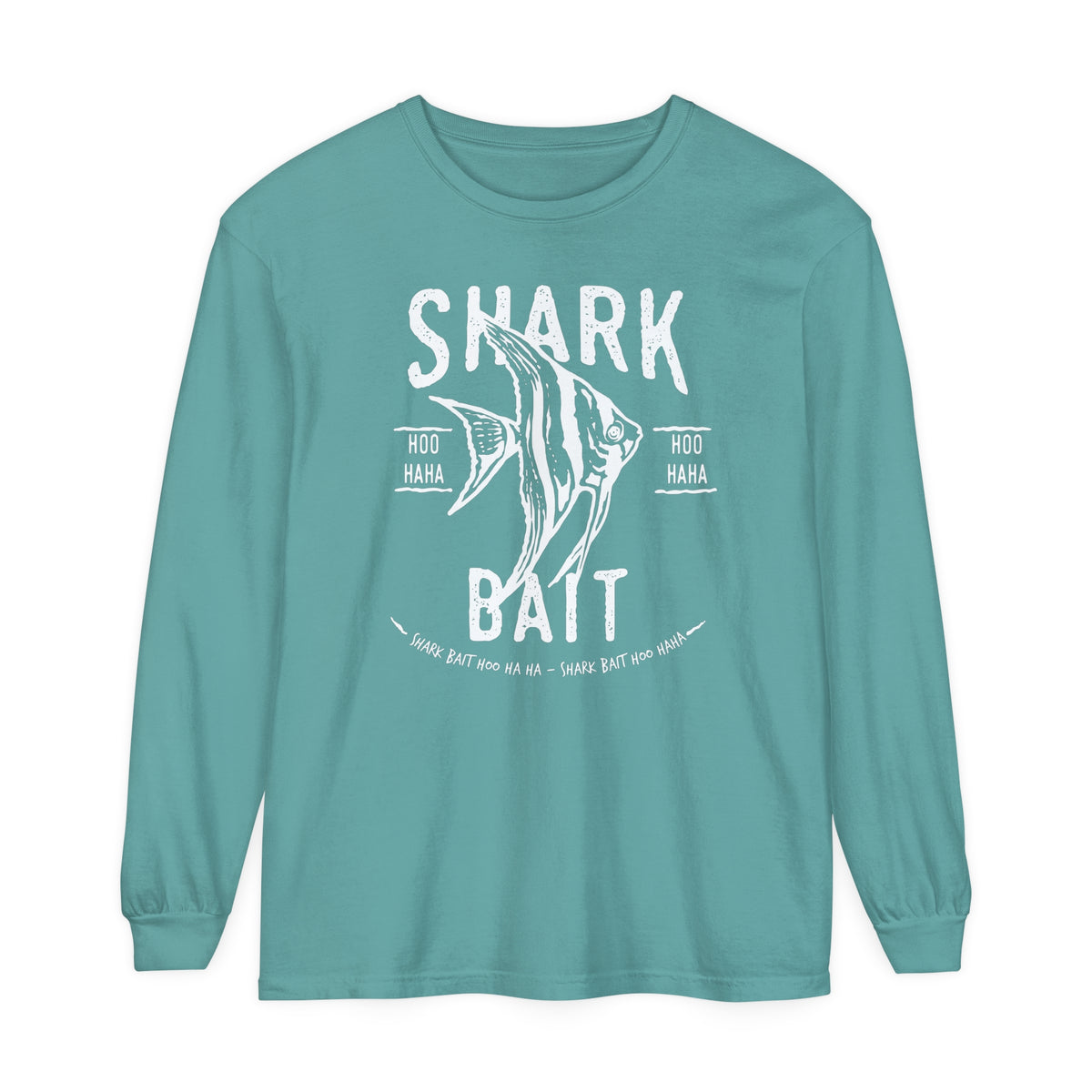 Shark Bait Hoo Haha Comfort Colors Unisex Garment-dyed Long Sleeve T-Shirt