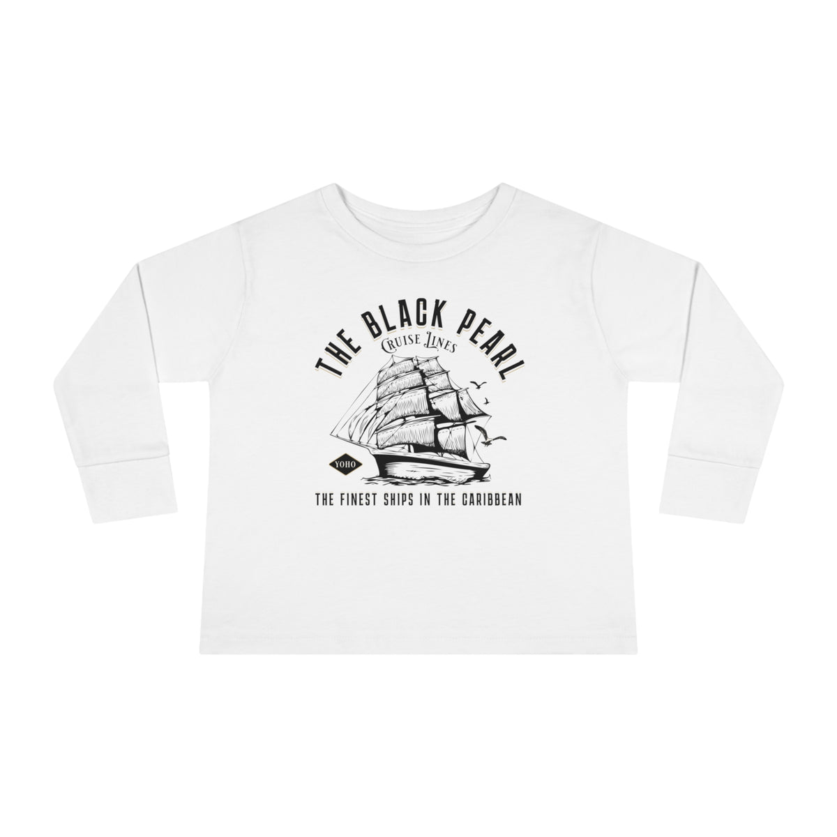 Black Pearl Cruise Lines Rabbit Skins Toddler Long Sleeve Tee