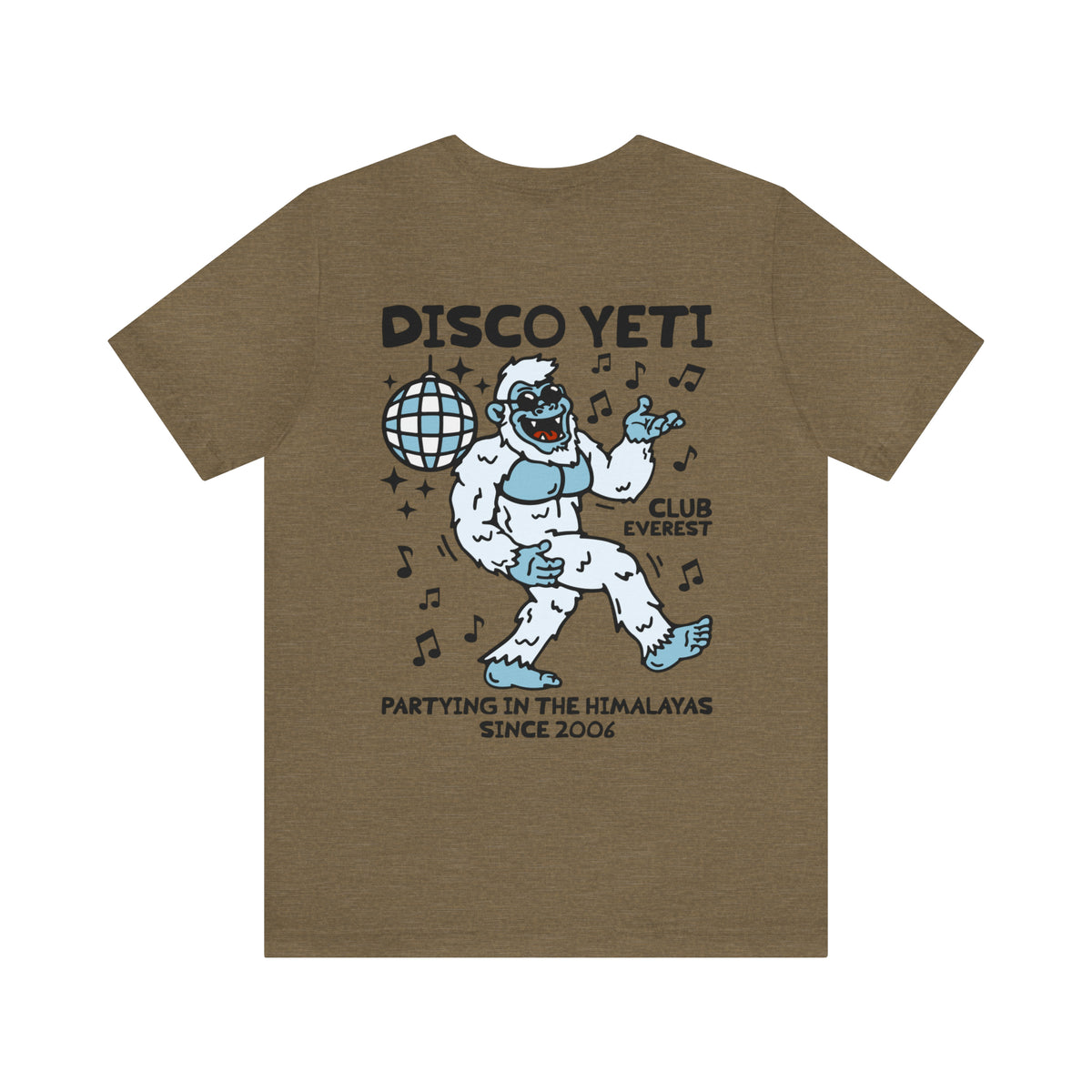Disco Yeti Bella Canvas Unisex Jersey Short Sleeve Tee