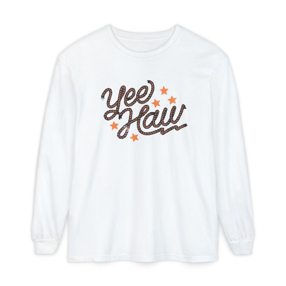 Yee Haw Comfort Colors Unisex Garment-dyed Long Sleeve T-Shirt