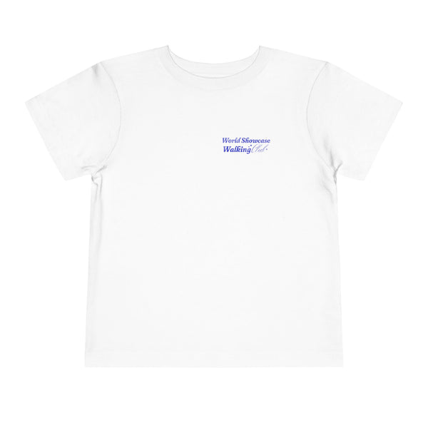 World Showcase Walking Club Bella Canvas Toddler Short Sleeve Tee