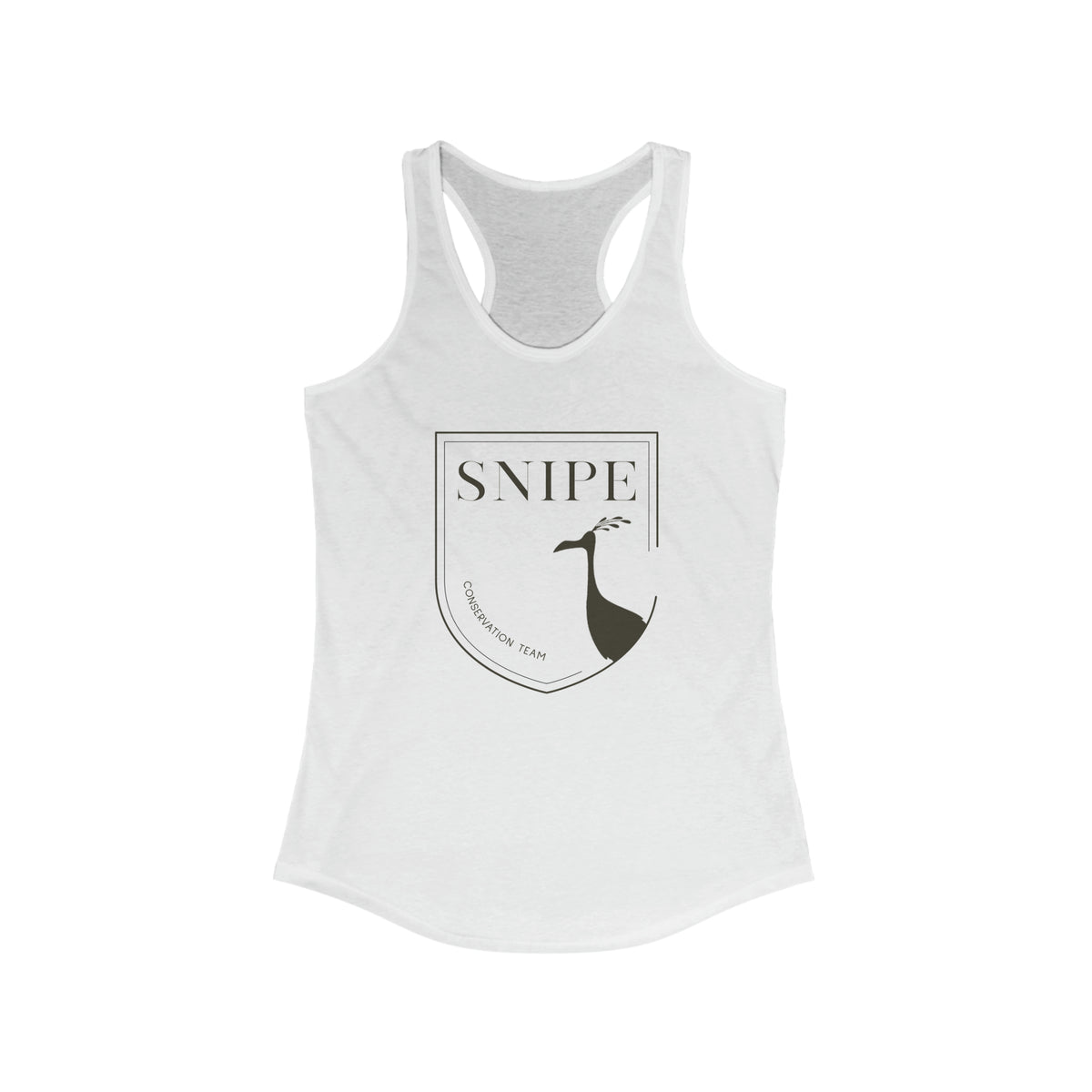 Snipe Conservation Team Women's Ideal Racerback Tank