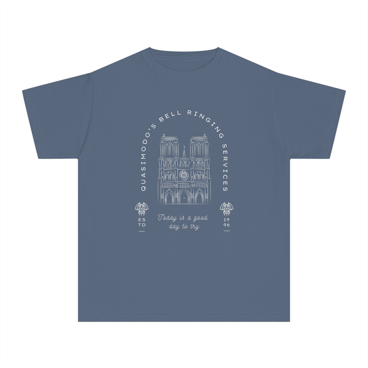 Quasimodo's Bell Ringing Services Comfort Colors Youth Midweight Tee