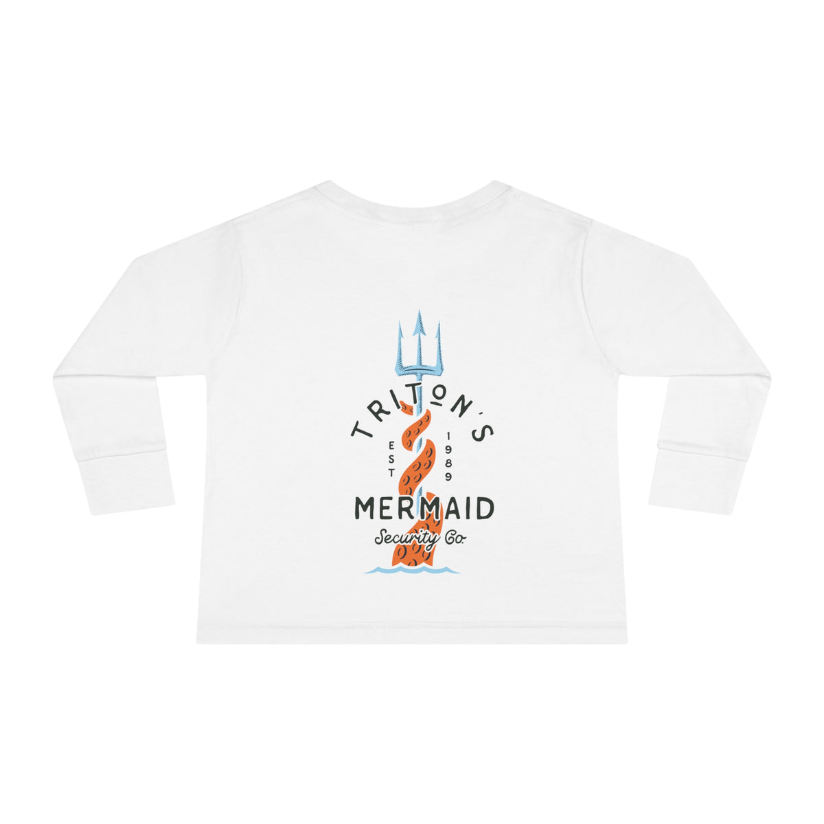 Triton's Mermaid Security Rabbit Skins Toddler Long Sleeve Tee