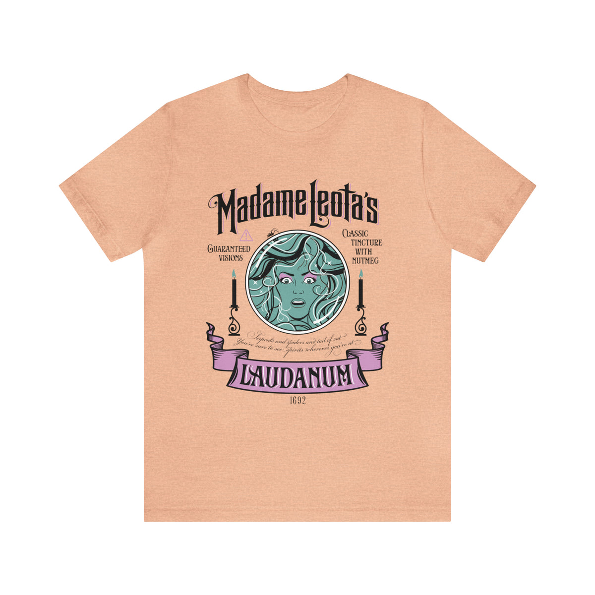 Madame Leota’s Laudanum Teal Bella Canvas Unisex Jersey Short Sleeve Tee