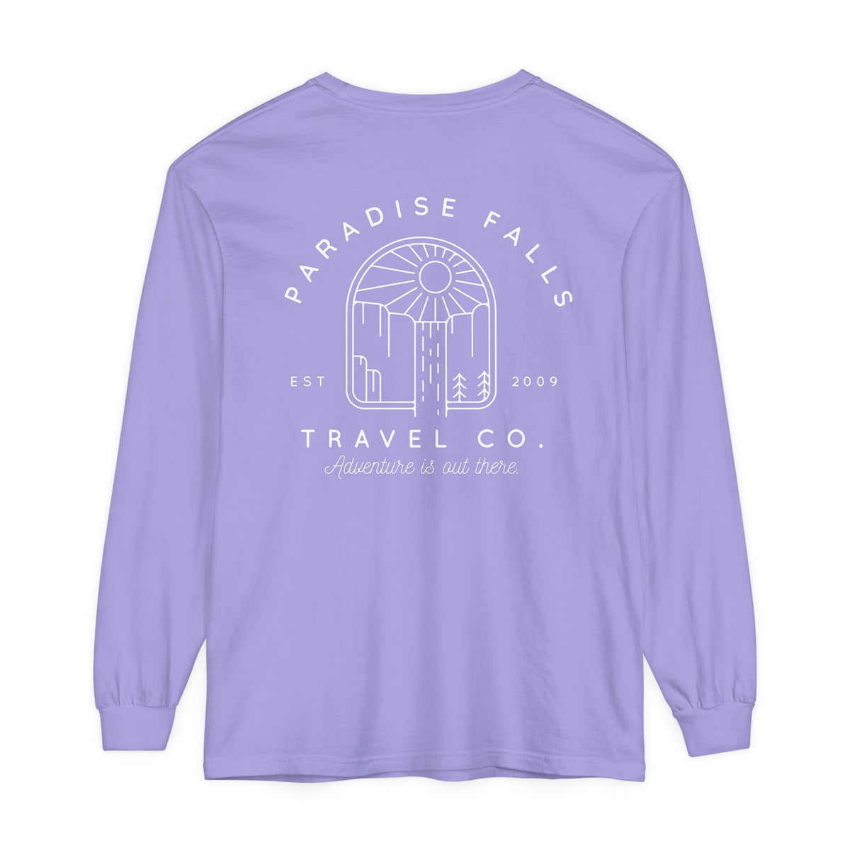 Paradise Falls Comfort Colors Unisex Garment-dyed Long Sleeve T-Shirt