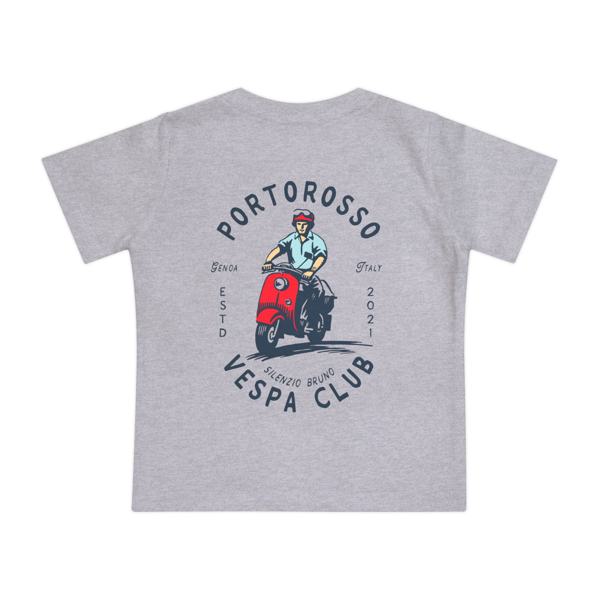 Portorosso Vespa Club Bella Canvas Baby Short Sleeve T-Shirt