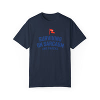 Surviving on Sarcasm and Snacks Comfort Colors Unisex Garment-Dyed T-shirt