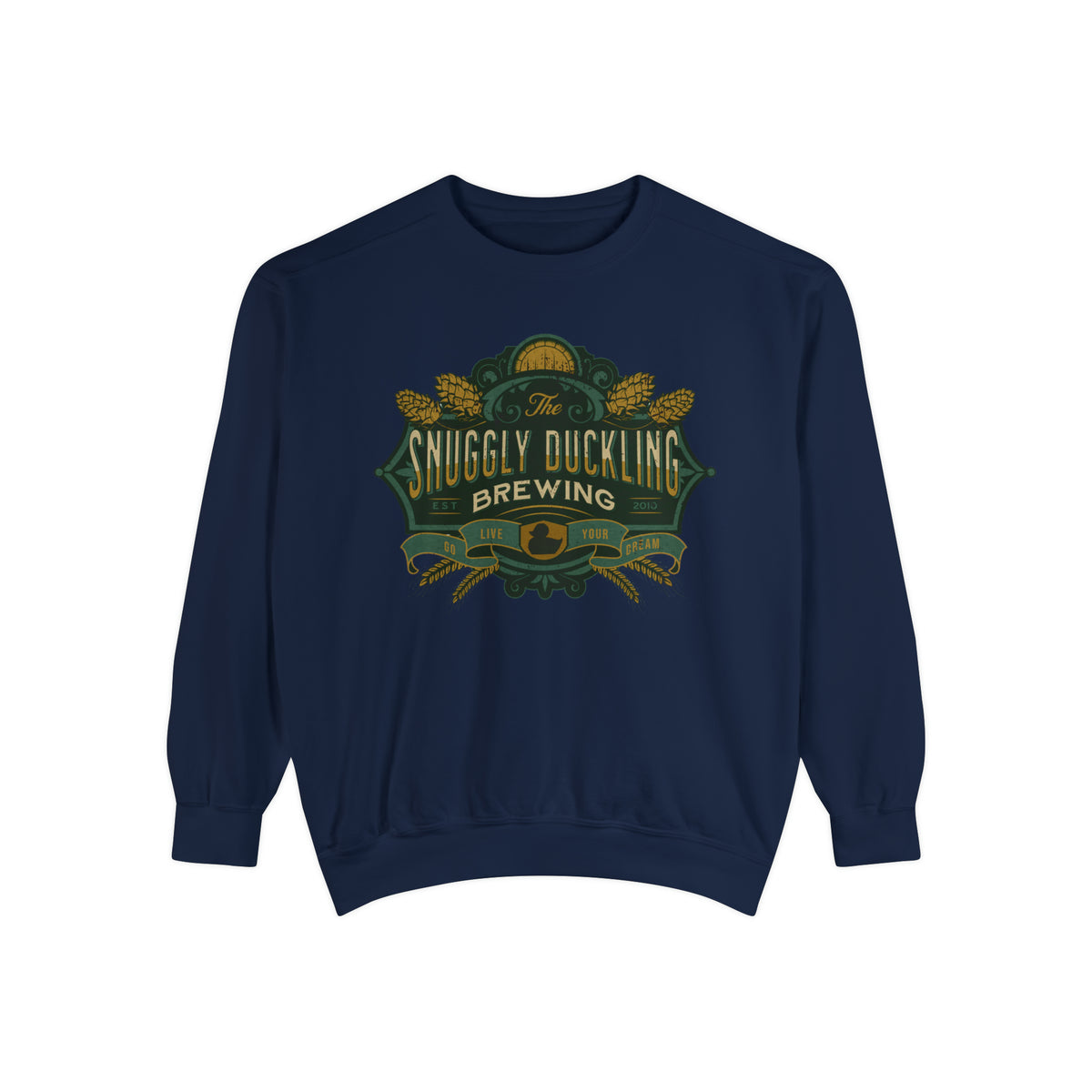 The Snuggly Duckling Brewing Comfort Colors Unisex Garment-Dyed Sweatshirt