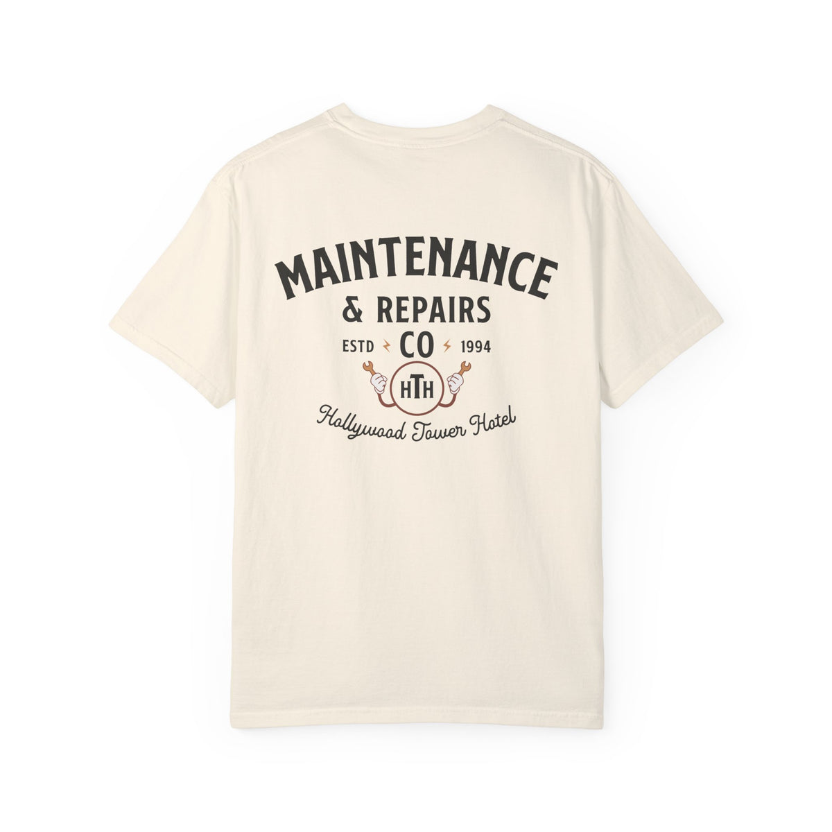Hollywood Tower Hotel Maintenance & Repairs Comfort Colors Unisex Garment-Dyed T-shirt