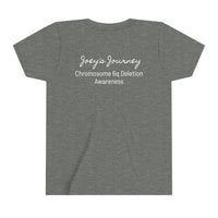 Joey's Journey Chromosome 6q Deletion Awareness Bella Canvas Youth Short Sleeve Tee