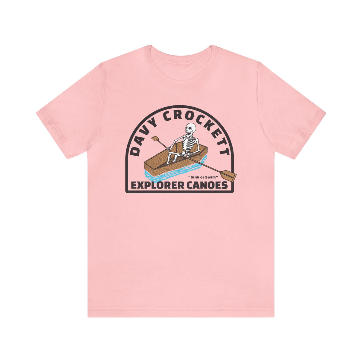 Davy Crockett Explorer Canoes Bella Canvas Unisex Jersey Short Sleeve Tee