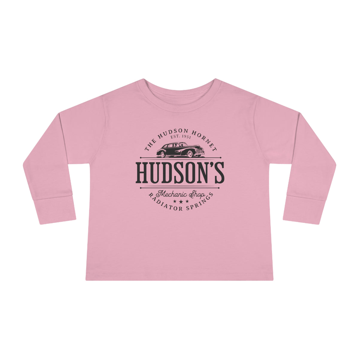 Hudson's Mechanic Shop Rabbit Skins Toddler Long Sleeve Tee