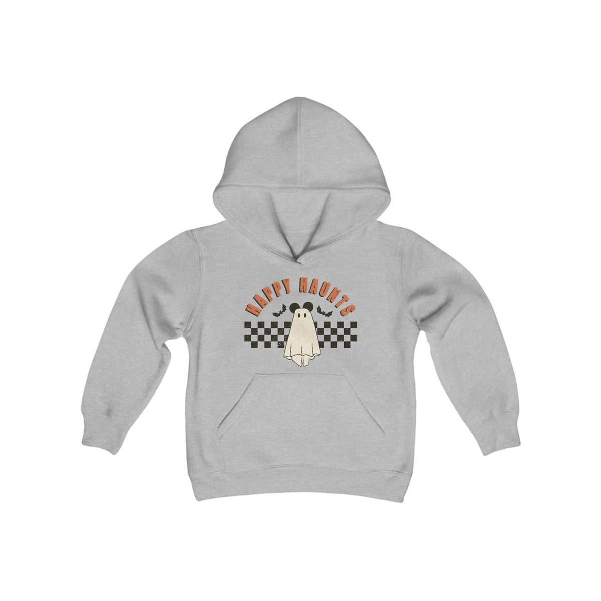 Happy Haunts Gildan Youth Heavy Blend Hooded Sweatshirt