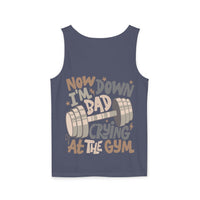 Down Bad Crying at the Gym Unisex Comfort Colors Garment-Dyed Tank Top