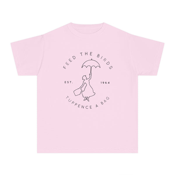 Feed the Birds Tuppence A Bag Comfort Colors Youth Midweight Tee