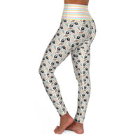 I Scream You Scream High Waisted Yoga Leggings (AOP)