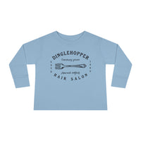 Dinglehopper Hair Salon Rabbit Skins Toddler Long Sleeve Tee