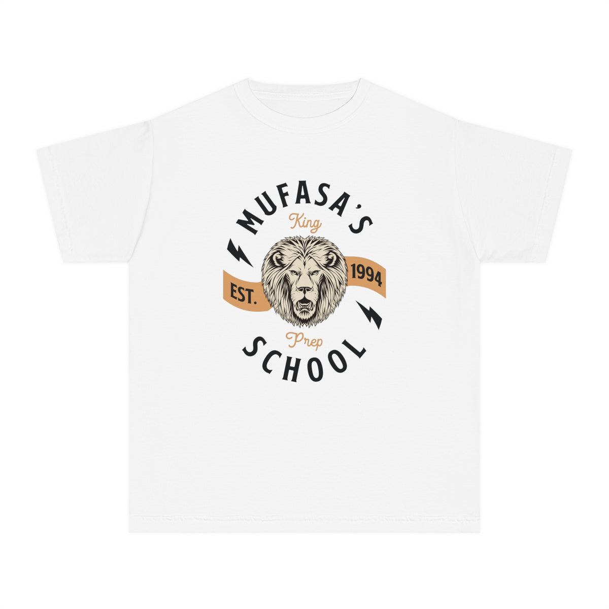 Mufasa's Prep School Comfort Colors Youth Midweight Tee
