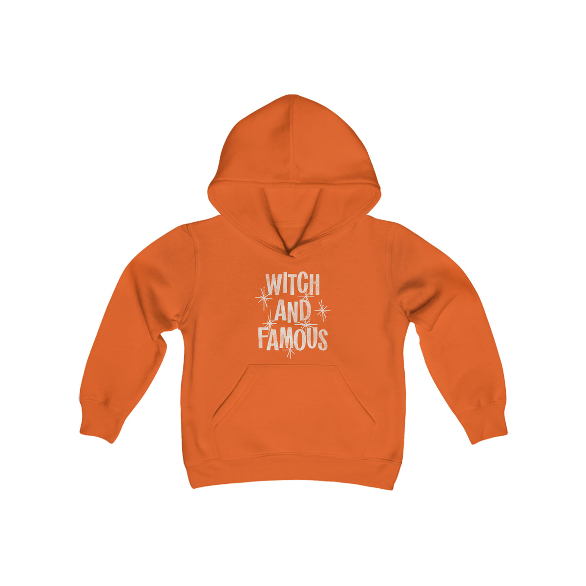 Witch and Famous Gildan Youth Heavy Blend Hooded Sweatshirt