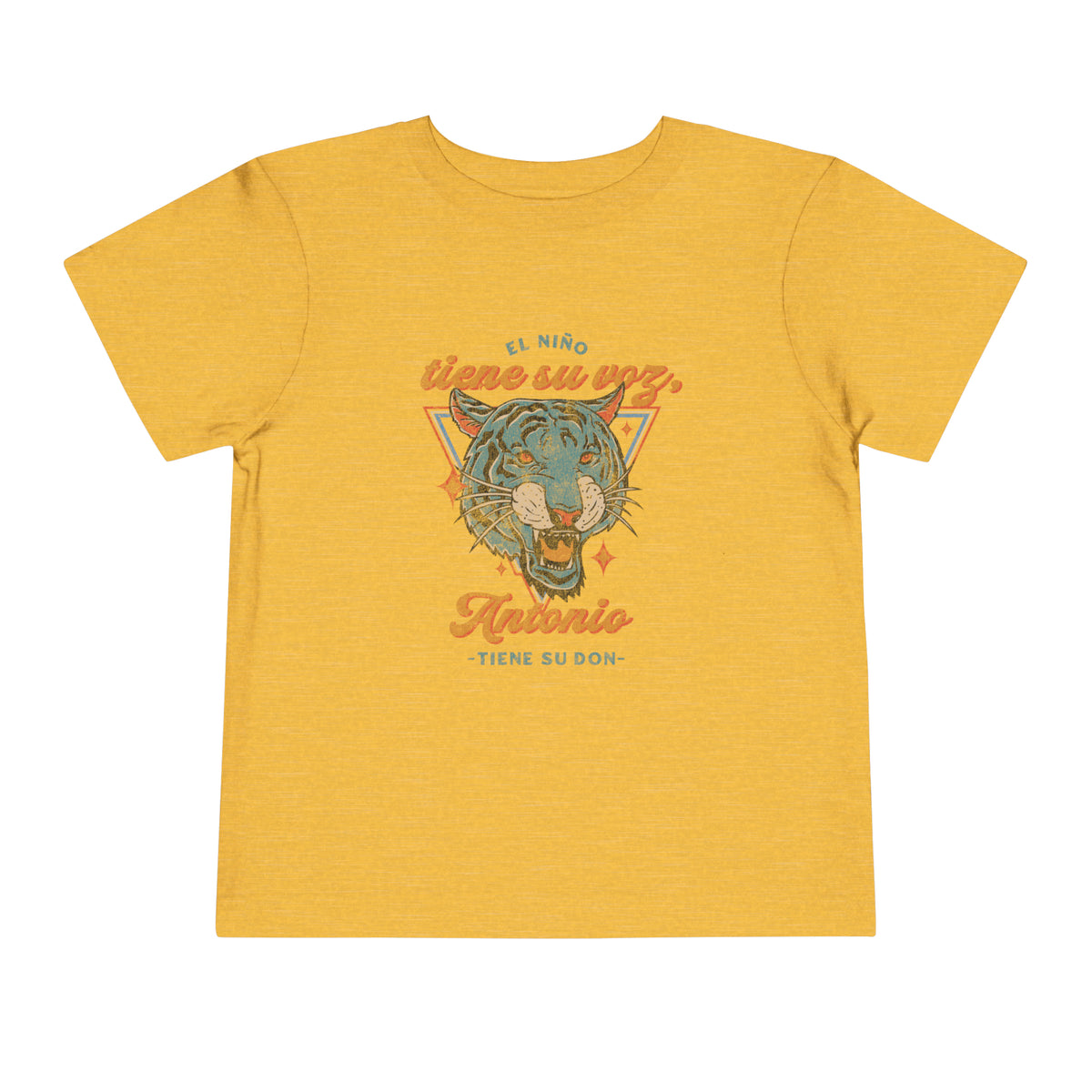 El Niño Tiene Su Voz, Antonio Tiene Su Don Bella Canvas Toddler Short Sleeve Tee