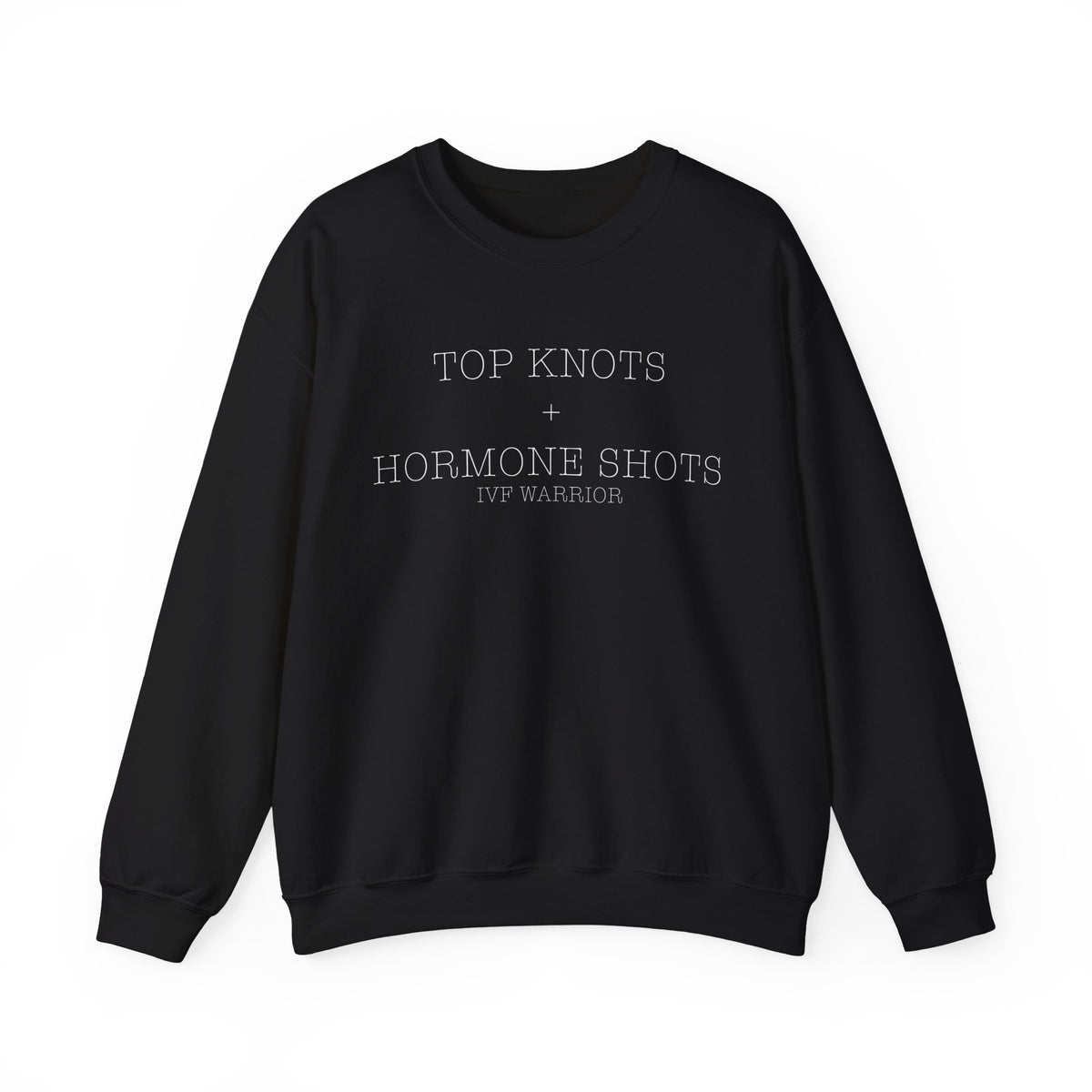 Top Knots And Hormone Shots Gildan Unisex Heavy Blend™ Crewneck Sweatshirt