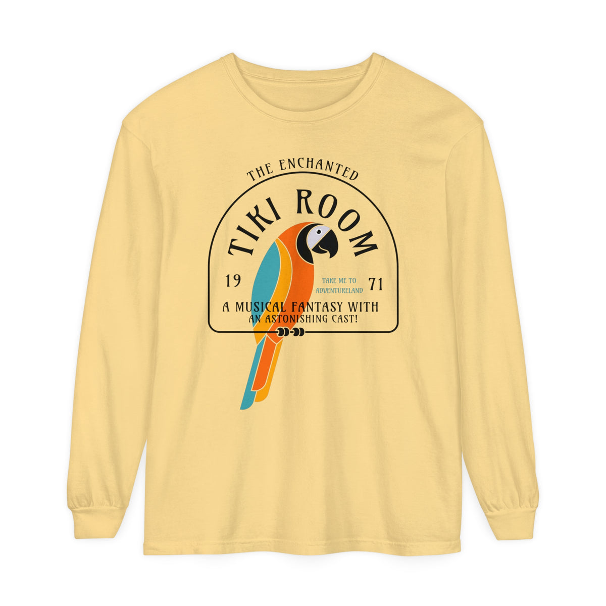 Enchanted Tiki Room Comfort Colors Unisex Garment-dyed Long Sleeve T-Shirt