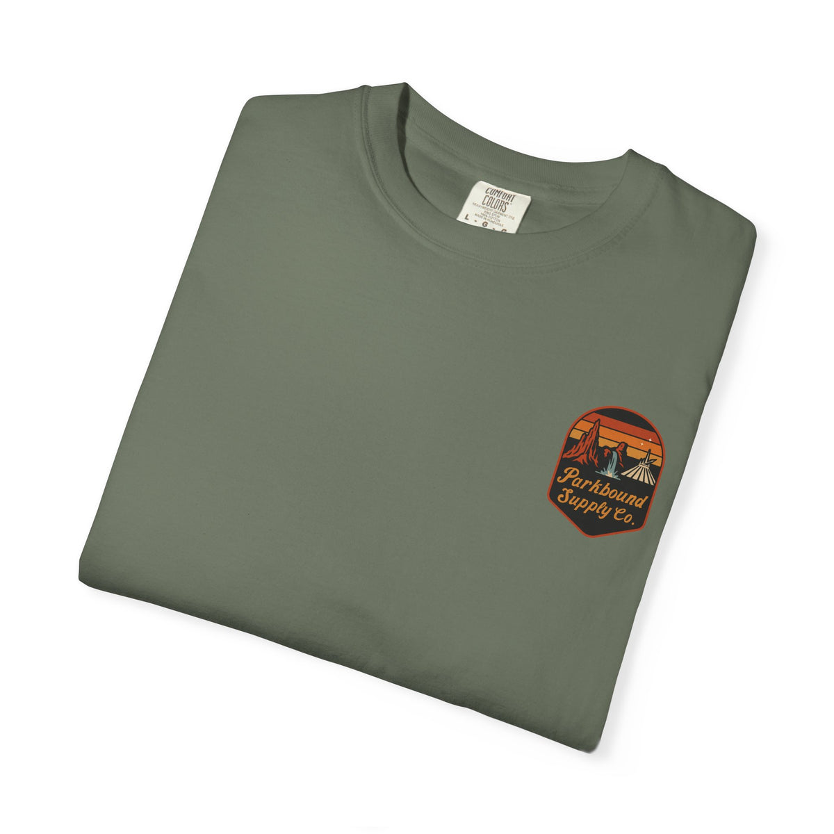 The Triple Mountain Badge — Parkbound Supply Co. Comfort Colors Unisex Garment-Dyed T-shirt
